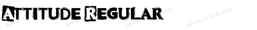 Attitude Regular字体转换